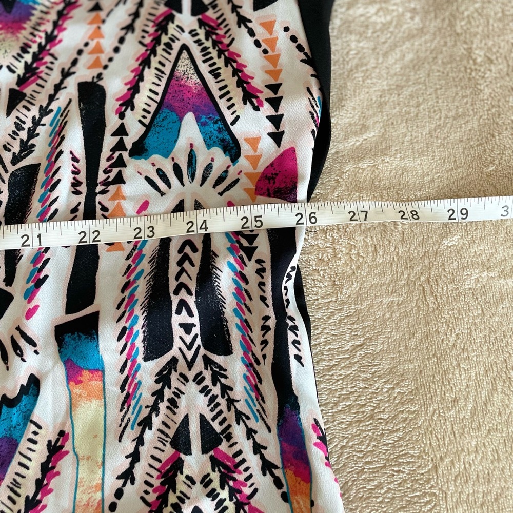 Eyeshadow Scoop Neck Multicolor Blouse - Size 2X - Picture 10 of 13